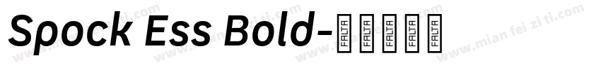 Spock Ess Bold字体转换